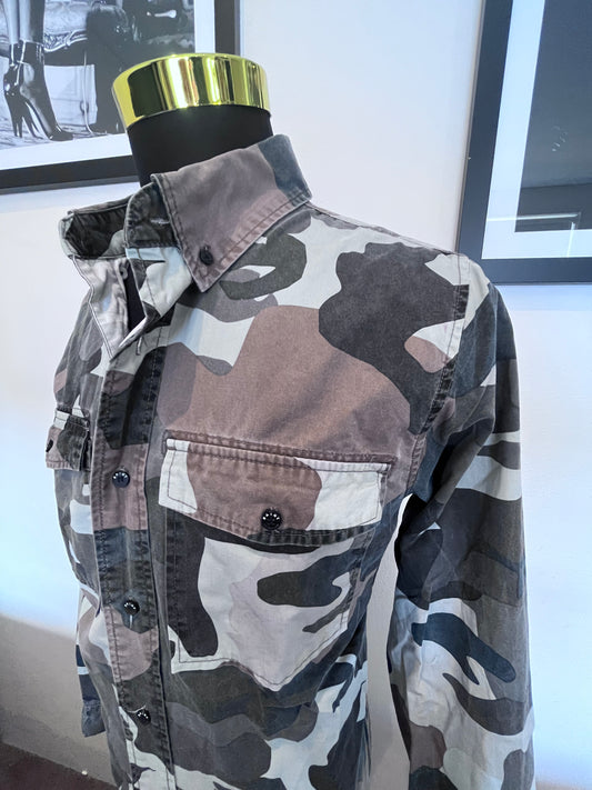 Saint Unbreakable 100% Cotton Camouflage Over-shirt Size XL