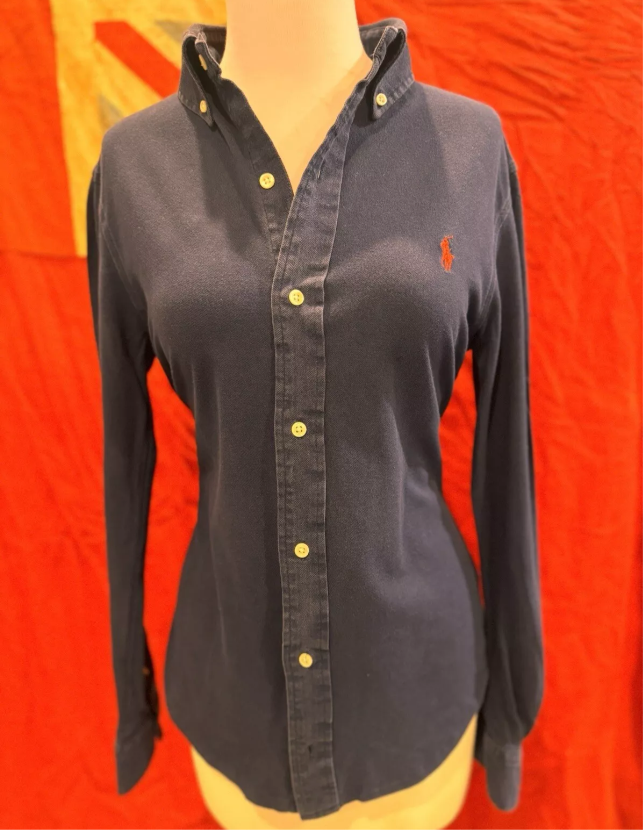 Ralph Lauren Women’s 100% Cotton Featherweight Mesh Shirt Size XS