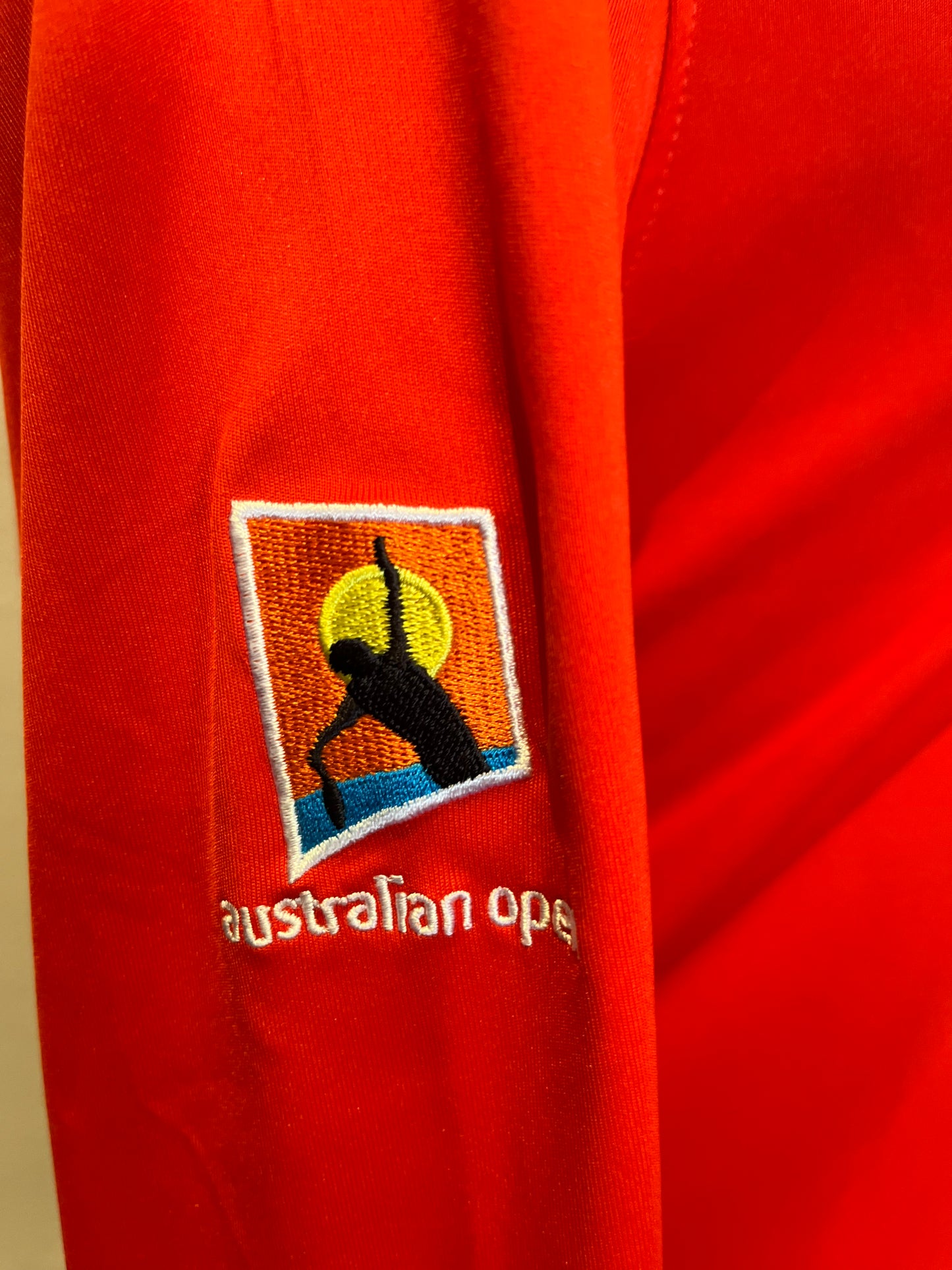Lacoste Vintage Australian Open Women’s Red Long Sleeve T Size 2 Small