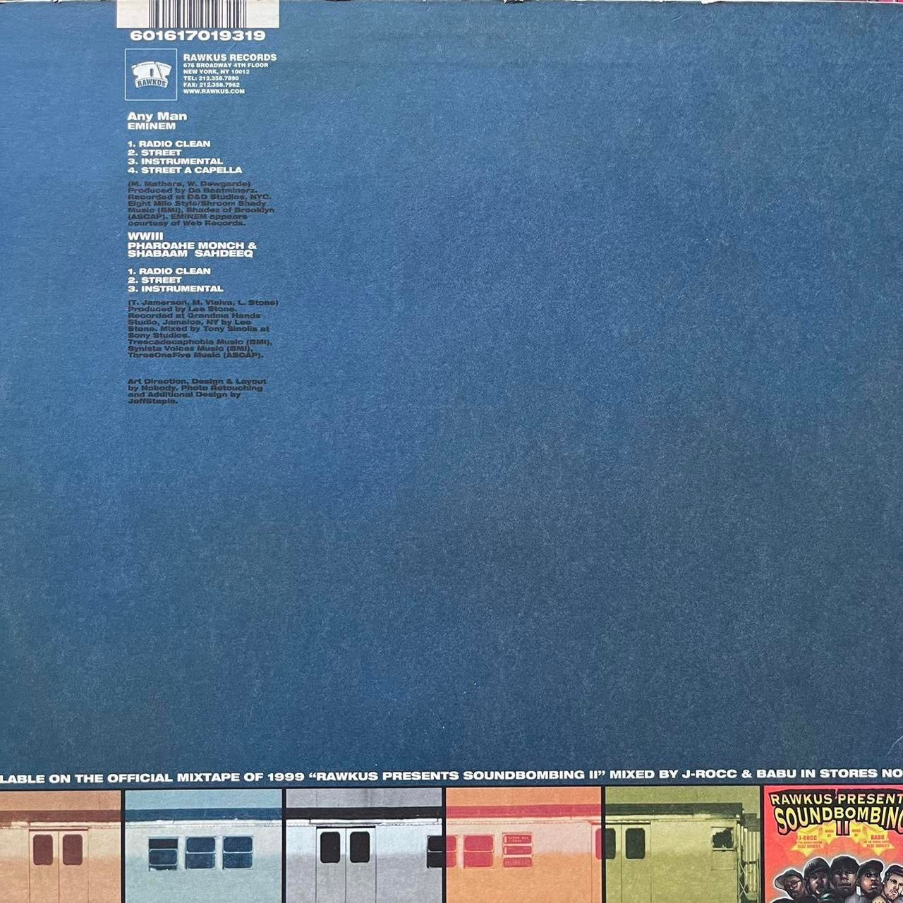 Eminem “Any Man” / Pharoahe Monch “WWIII” 7 Version 12inch Vinyl Record