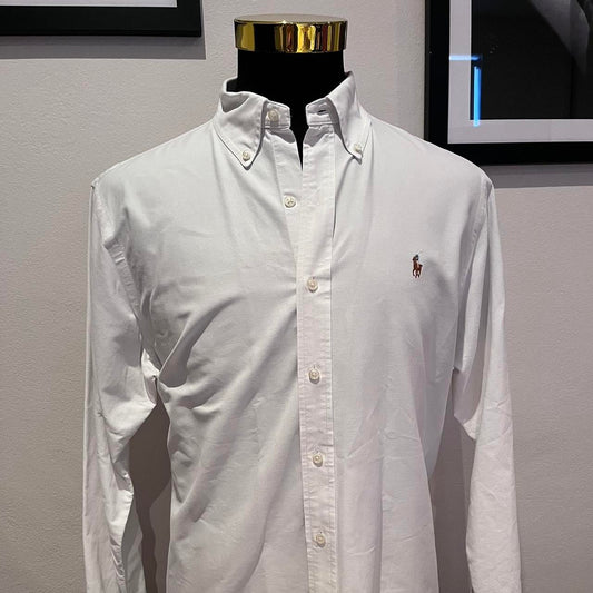 Ralph Lauren Polo Ralph Lauren 100% Cotton White Shirt Size Large Button Down Collar