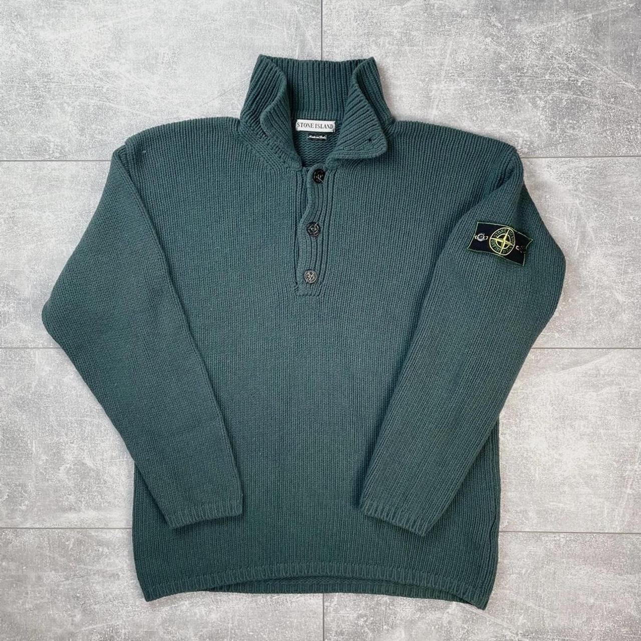 Stone Island Super Rare Vintage Wool Knit Size Large fits Large to XL AW1996