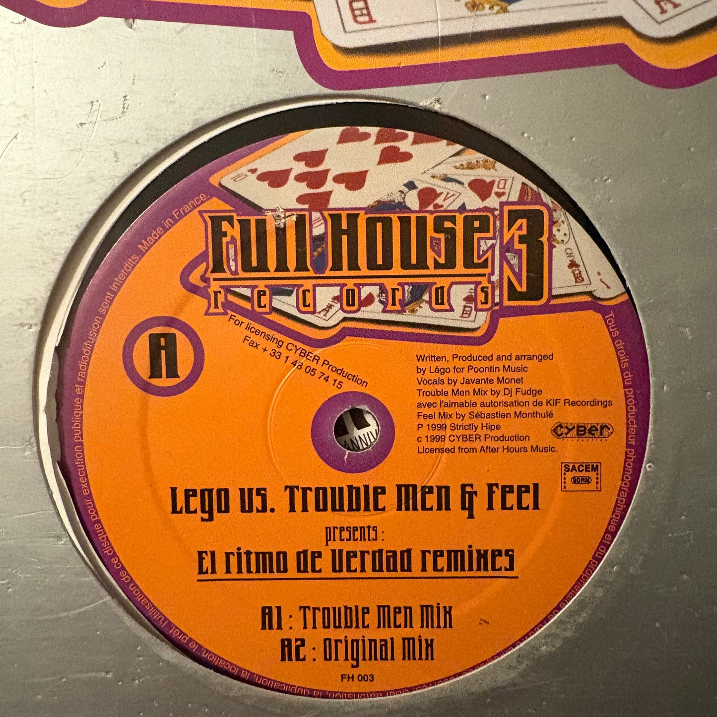 Lego us. Trouble Men & Feel “El Ritmo De Verdad” 4 Version 12inch Vinyl Record