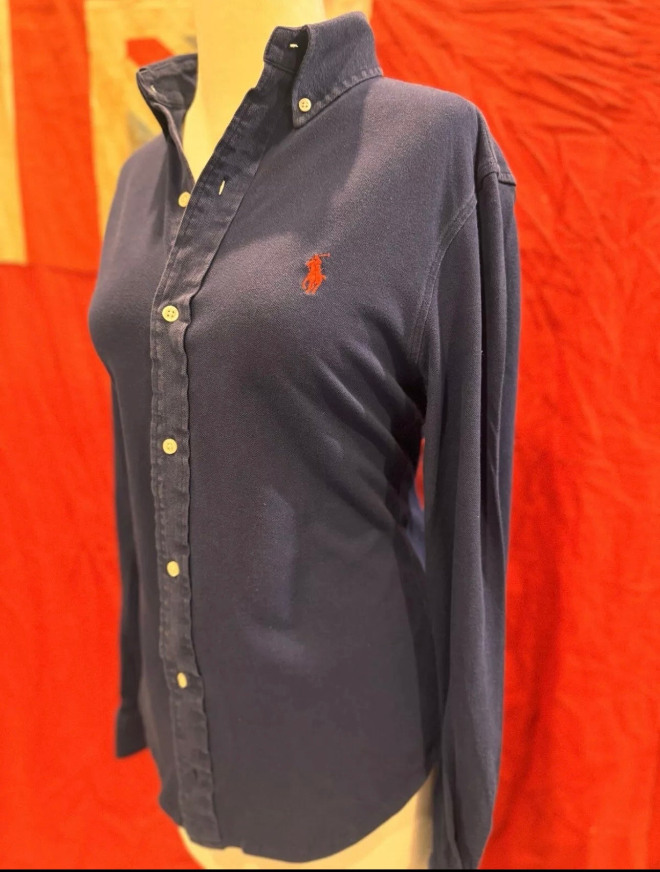 Ralph Lauren Women’s 100% Cotton Featherweight Mesh Shirt Size XS