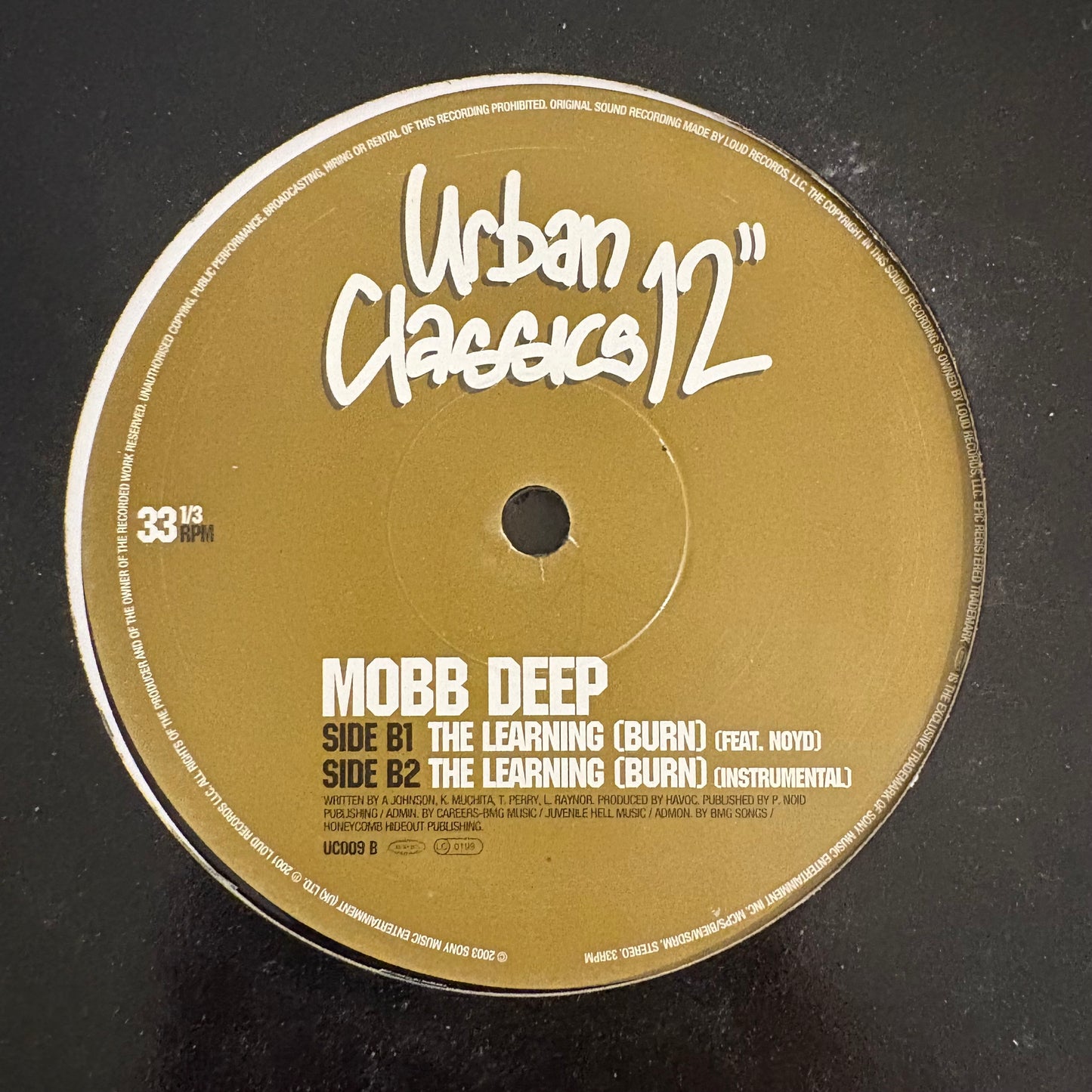 Mobb Deep “Quiet Storm” / “The Learning (Burn)” 4 Version 12inch vinyl
