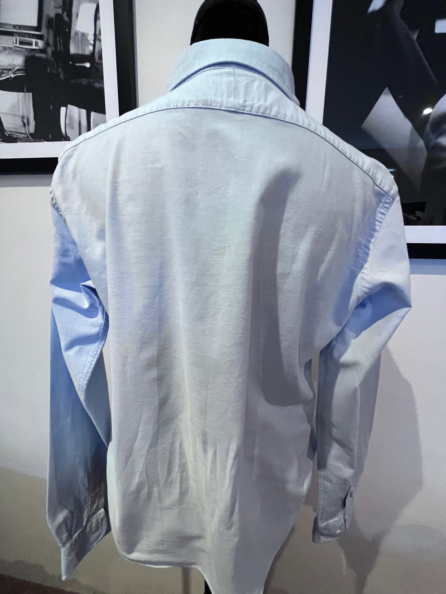 Burberry Women’s 100% Cotton Blue Shirt Regular Fit Size US 12