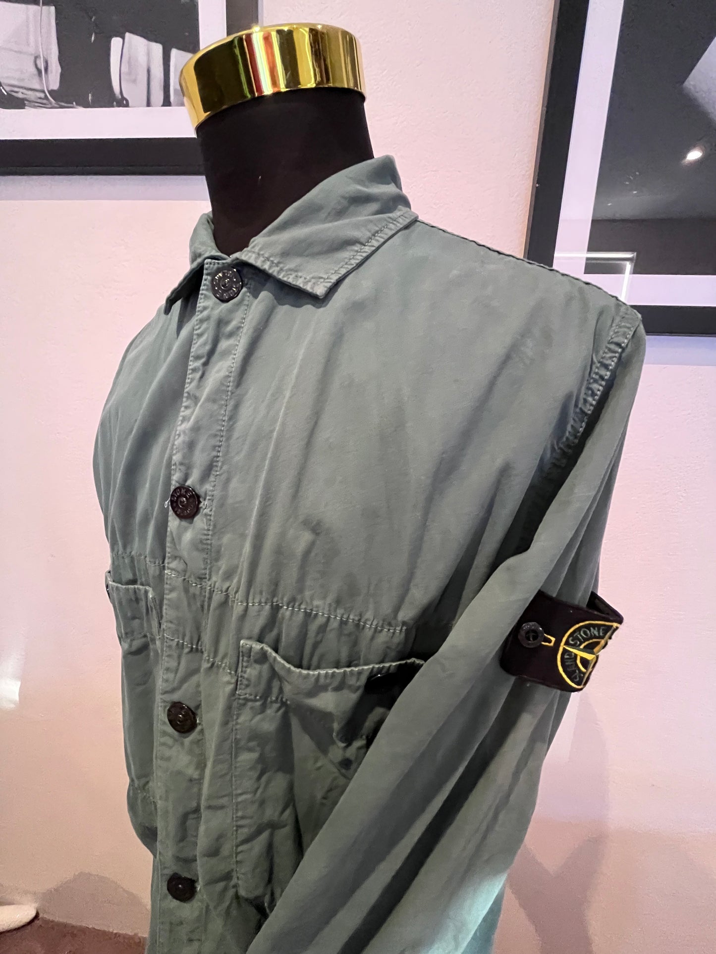 Stone Island Garment Dyed 100% Cotton Over-shirt Size XL