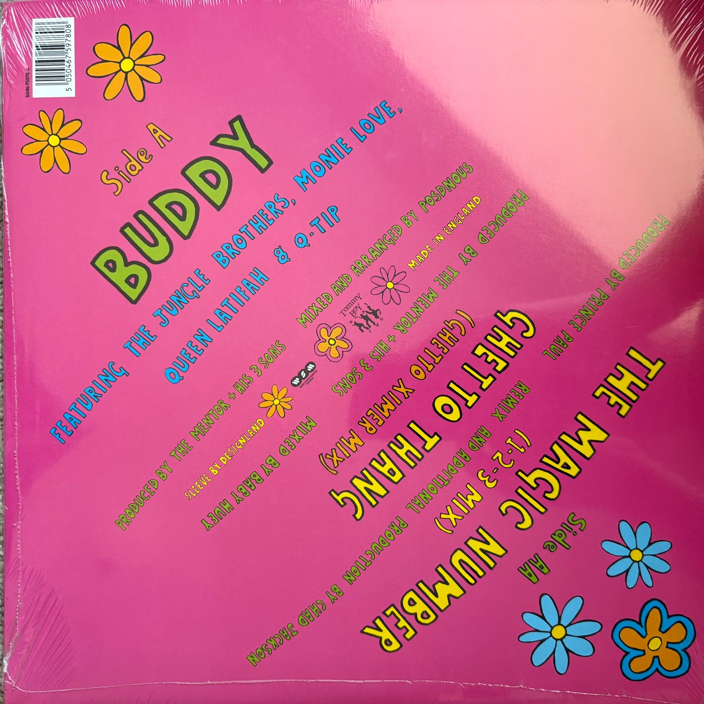 De La Soul “The Magic Number” 3 Track 12inch Vinyl Record Still Sealed Tommy Boy