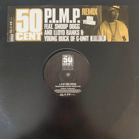 50 Cent “P.I.M.P.” Feat Snoop Dogg & Lloyd Banks 3 Track 12inch Vinyl