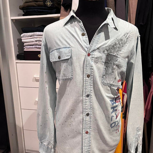 Ralph Lauren Polo Ralph Lauren Classic Fit Denim Shirt 100% Cotton Size XL