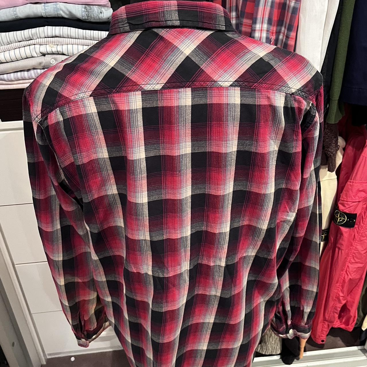 Ralph Lauren Denim & Supply 100% Cotton Red / Black Check Size Large