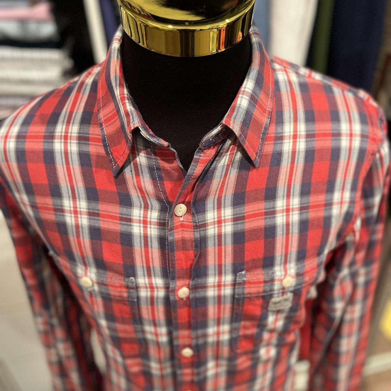 Ralph Lauren Denim & Supply 100% Cotton Red / Blue Check Size Large
