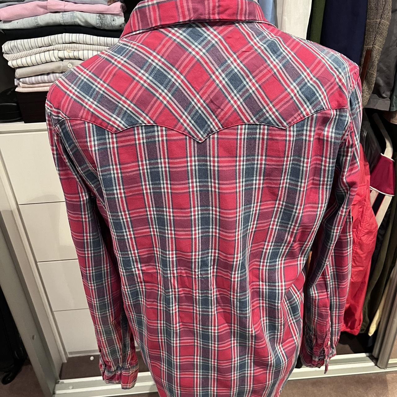 Ralph Lauren Denim & Supply 100% Cotton Red / Blue Check Size Large