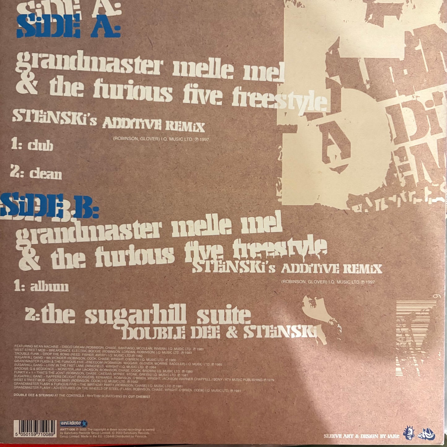 Grandmaster Flash & The Furious Five “Freestyle” Steinski’s Additive Remix