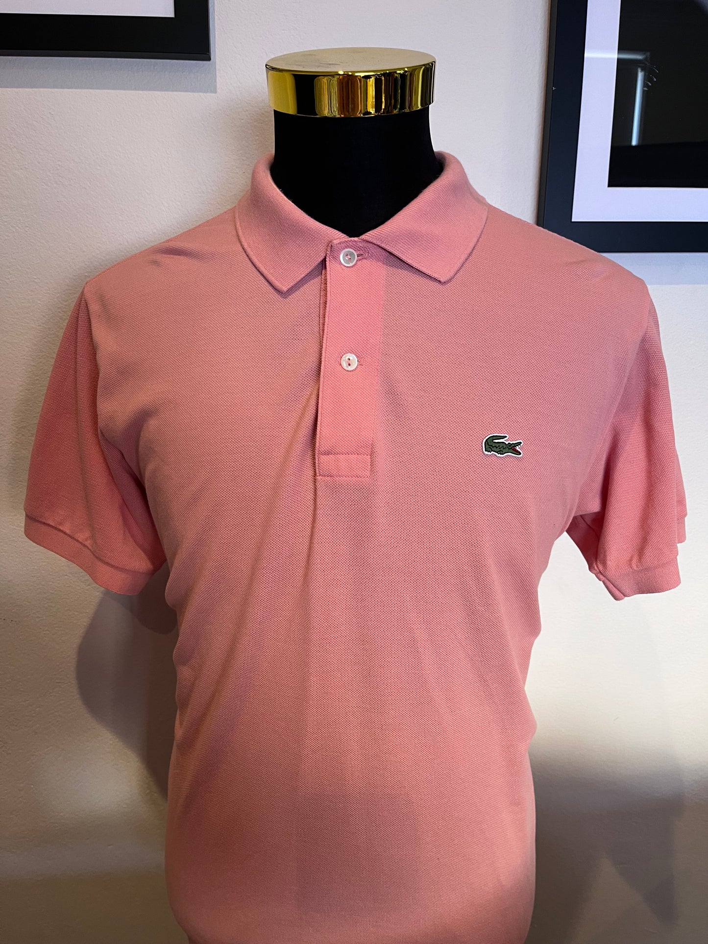 Lacoste 100% Cotton Pink Polo Shirt Size XL Classic Fit