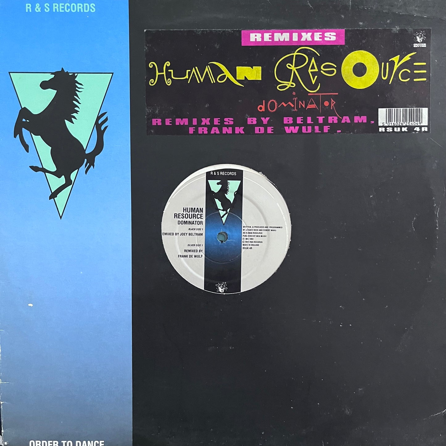 Human Resource “Dominator” Remixes 2 Track 12inch Vinyl on R&S Records