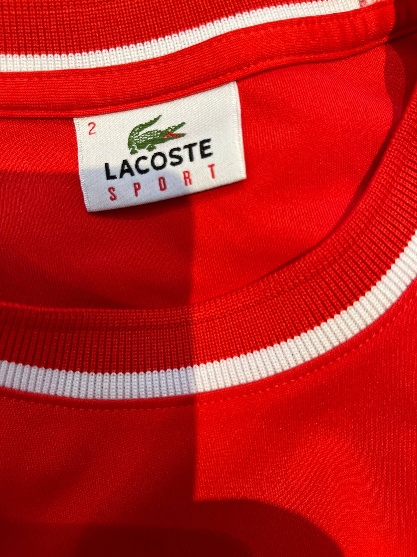 Lacoste Vintage Australian Open Women’s Red Long Sleeve T Size 2 Small