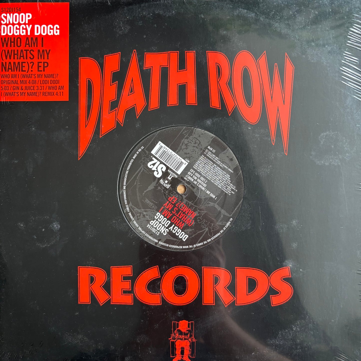 Snoop Doggy Dogg “Who Am I (Whats My Name) EP 4 Track 12” Vinyl Death Row Sealed
