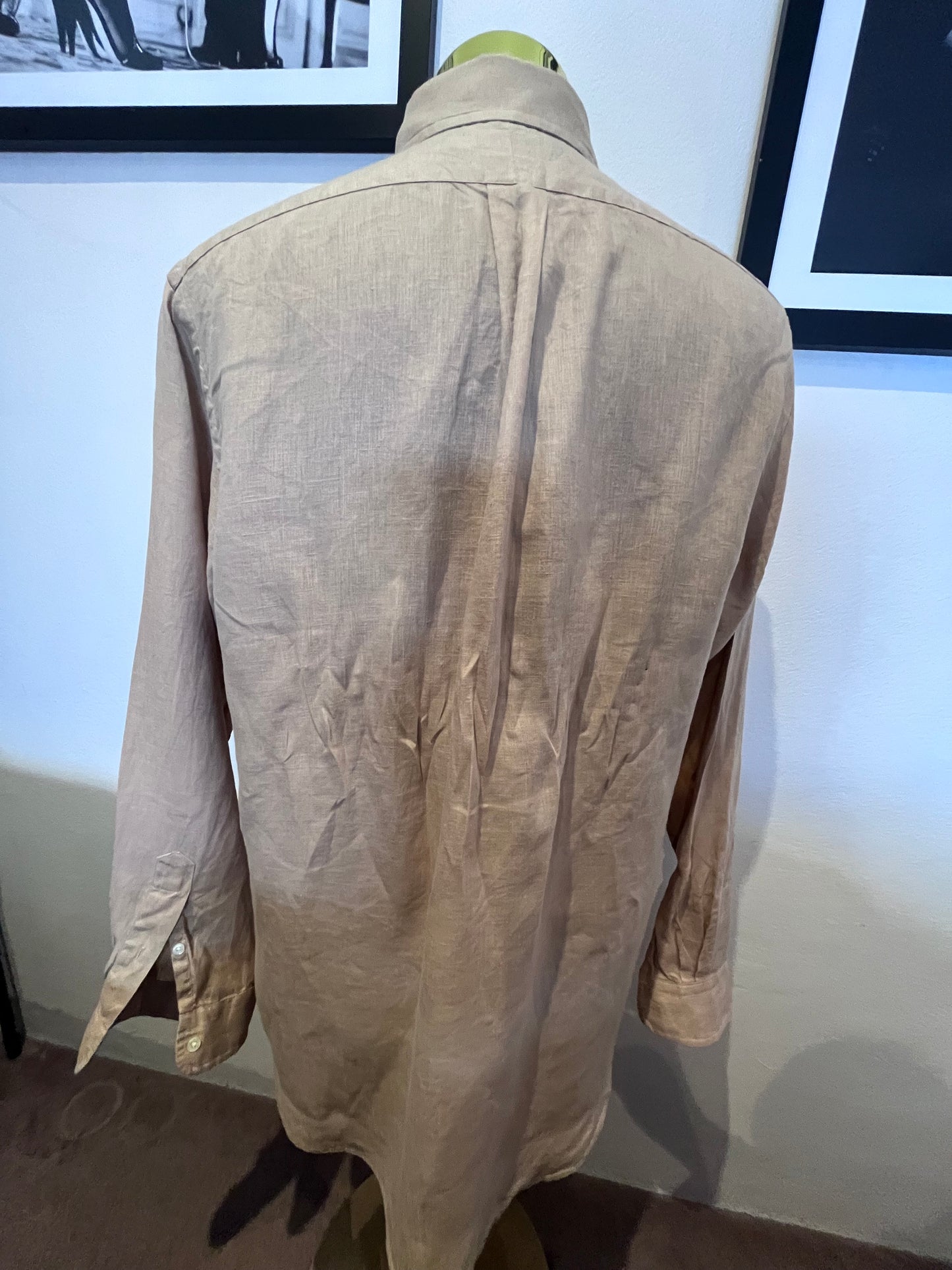 Ralph Lauren 100% Linen TanShirt Size Large
