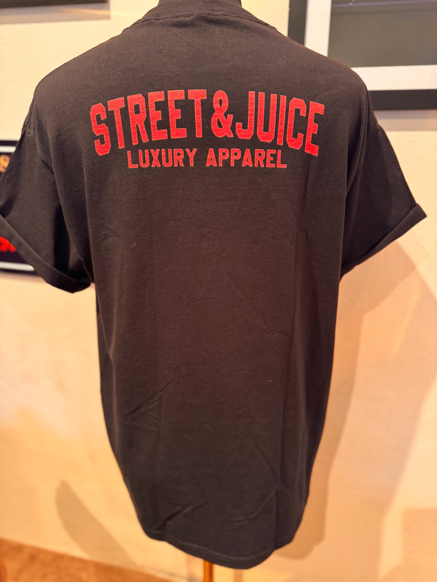 Street & Juice Flavor Flav Public Enemy “Can’t Do Nuttin For Ya Man” 100% Cotton Black Chest Logo T Shirt
