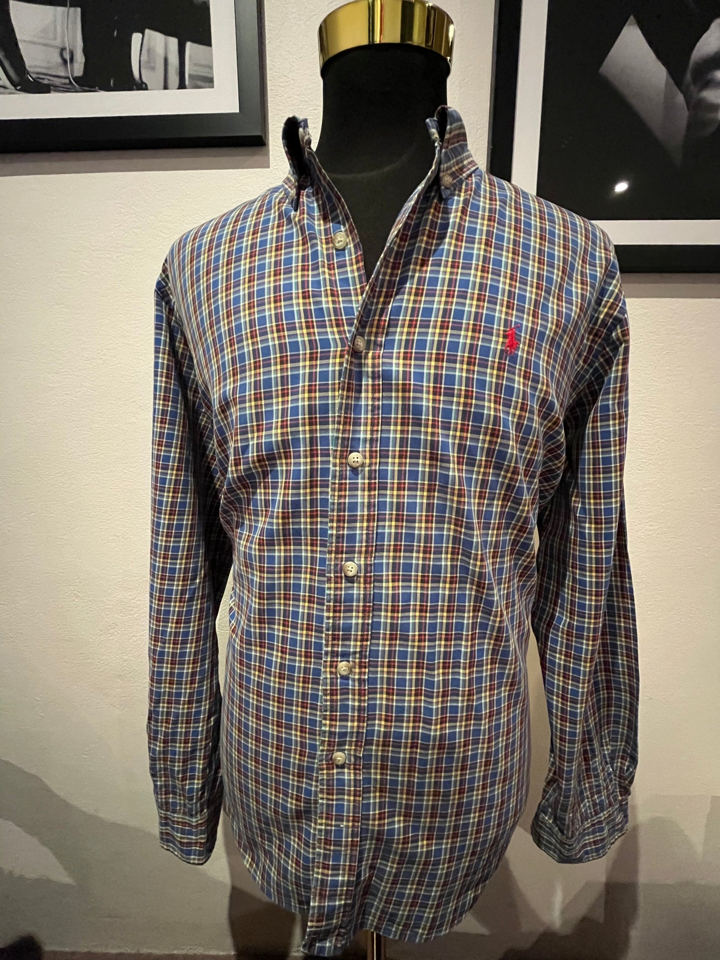 Ralph Lauren 100% Cotton Custom Fit Check Shirt Size XXL