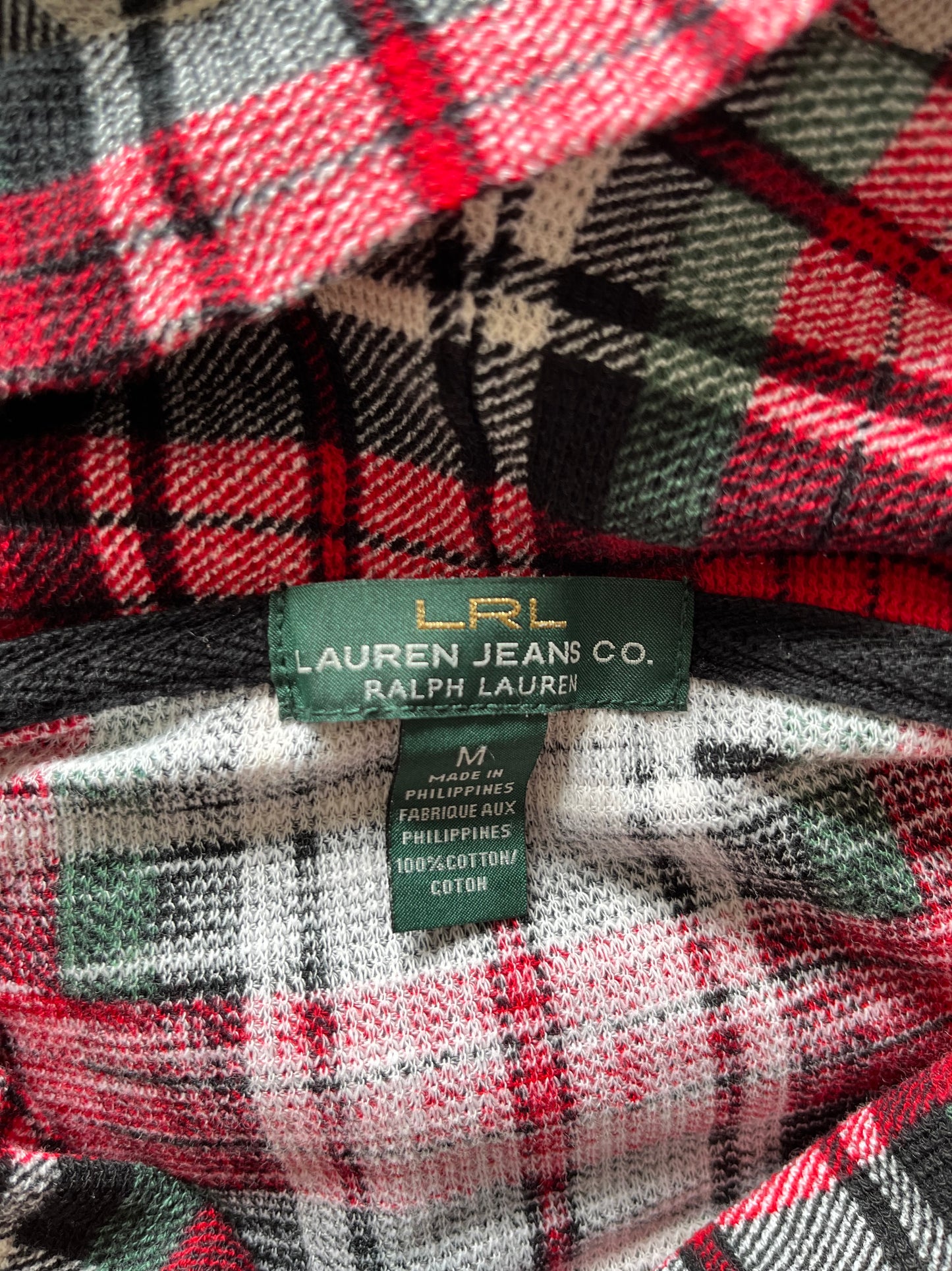 Ralph Lauren, Lauren Women’s 100% Cotton Role Neck Tartan Sweater Size M