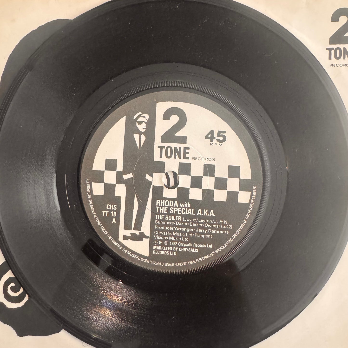 Rhoda With The Special AKA “The Boiler” 2 Track 7inch Vinyl 2 Tone Records 1982