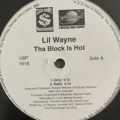 Lil’ Wayne “The Block is Hot” 4 Version 12inch Vinyl