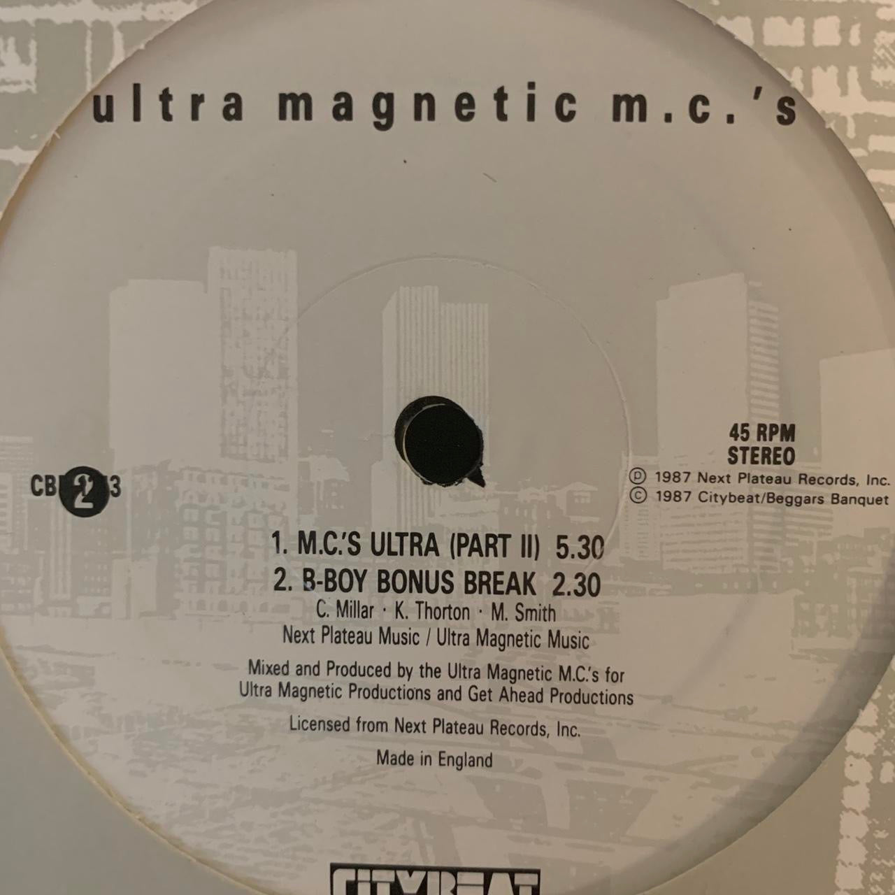 Ultramagnetic MC’s “Travelling At The Speed Of Thought” 4 Track 12inch Vinyl