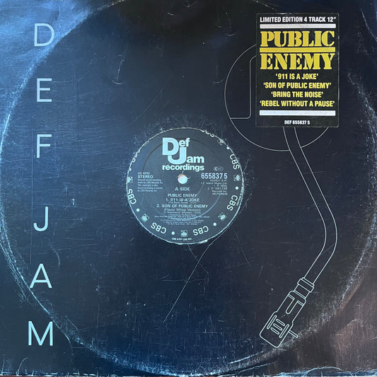 Public Enemy “911 Is A Joke” Limited Edition 4 Track 12inch Vinyl Single Sampler