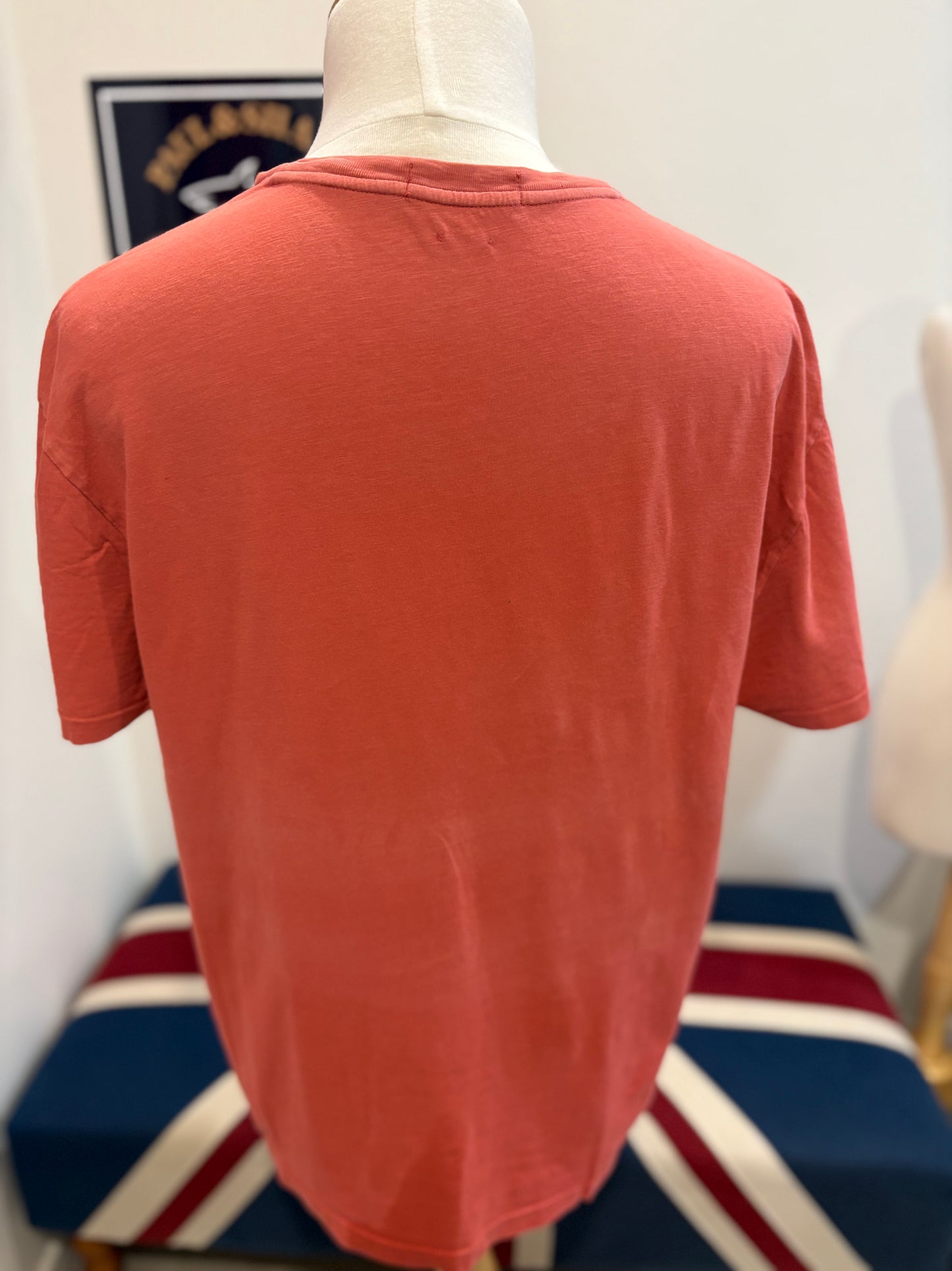 Ralph Lauren 100% Cotton Red Chest Logo Tee