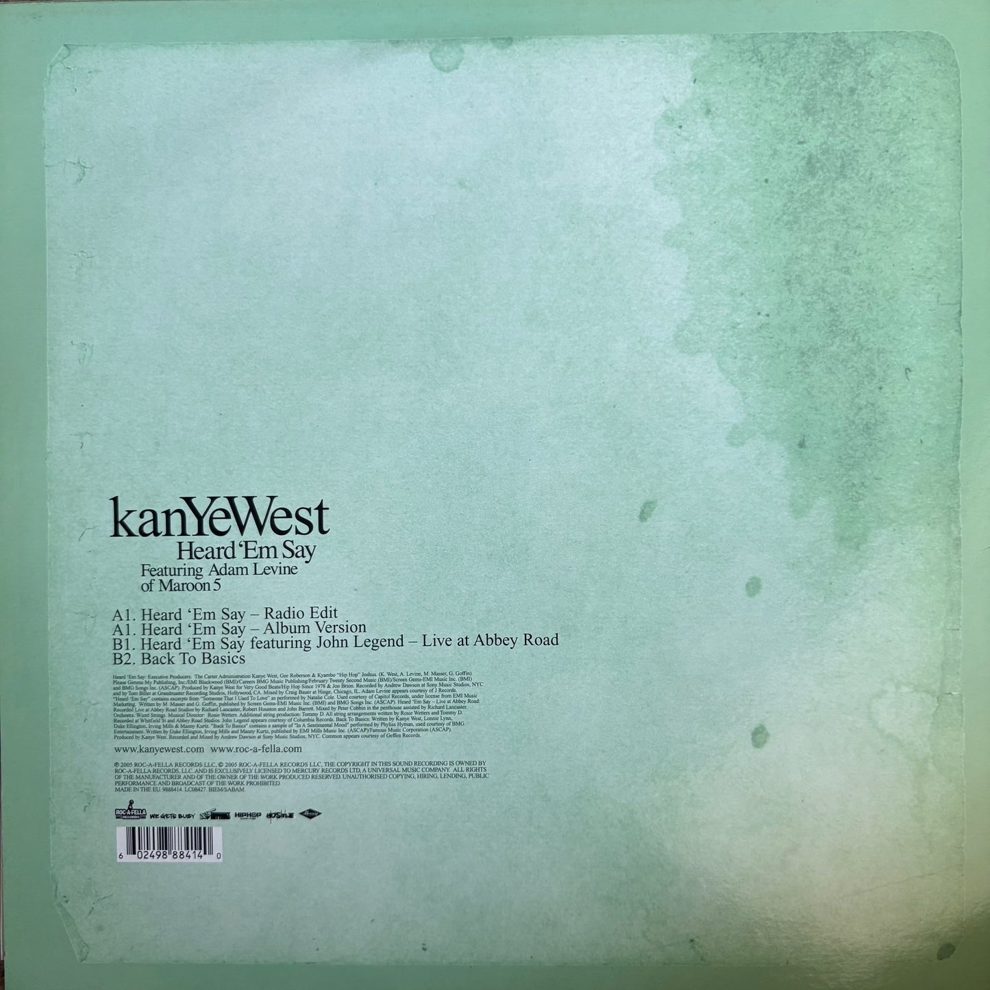 Kanye West “Heard Em Say” 4 Track 12inch Vinyl