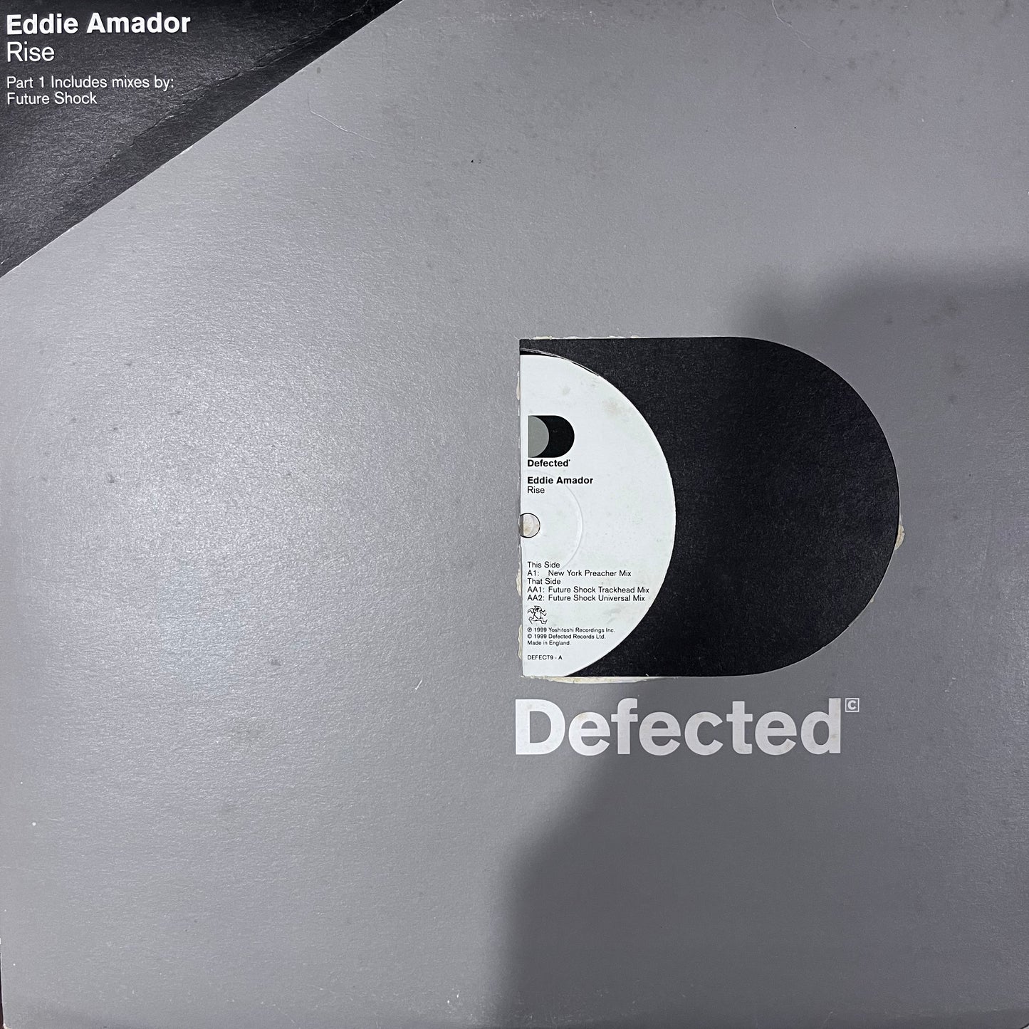 Eddie Amador “Rise” 3 Version 12inch Vinyl Record on Defected Records
