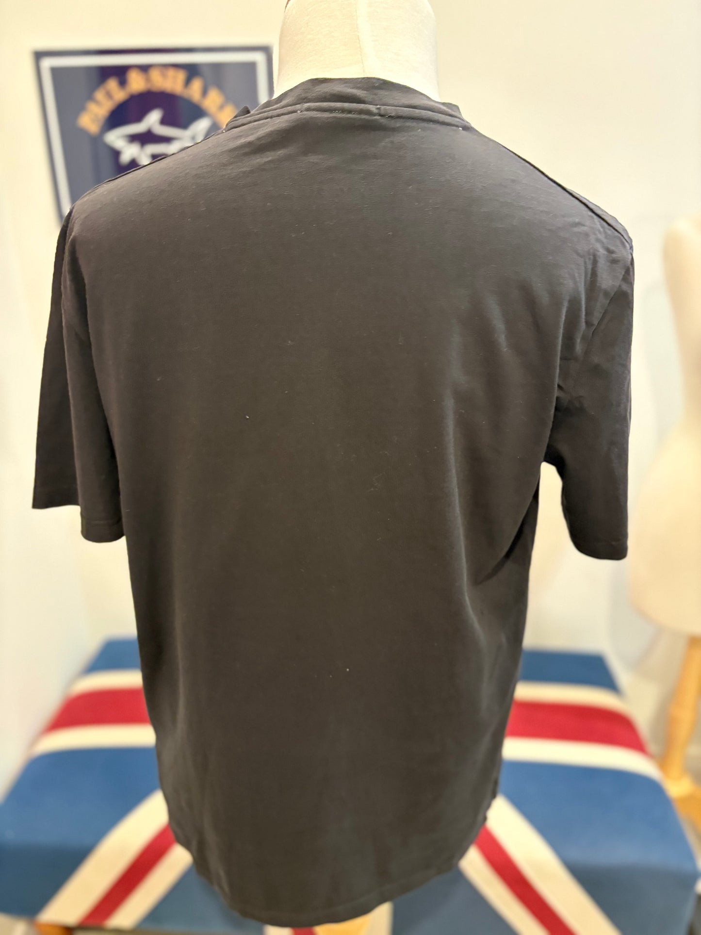 Scotch & Soda 100% Cotton Black Chest Logo Tee