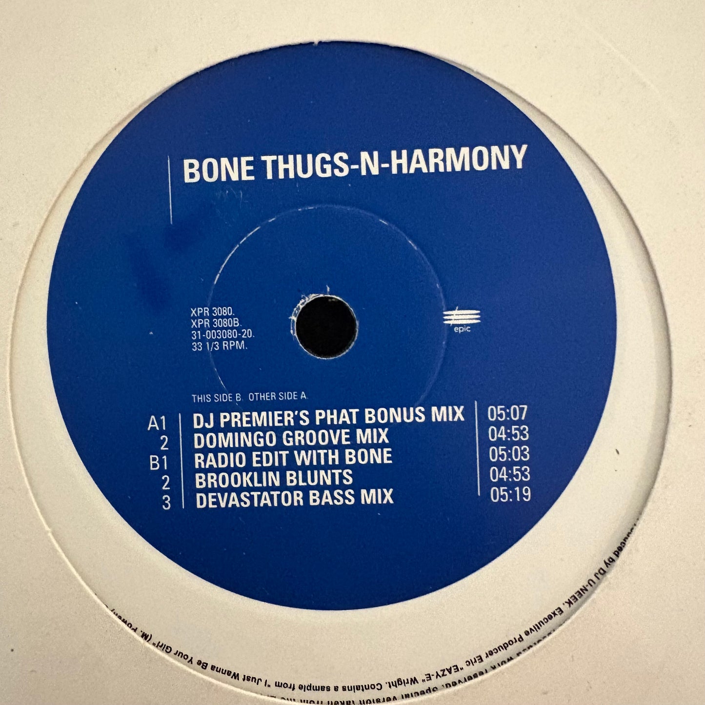 Bone Thugs ‘N’ Harmony “1st Of Tha Month” 5 Track 12inch vinyl record