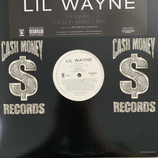 Lil’ Wayne “Earthquake ” / “I miss My Dawgs” 7 Version 12inch Vinyl