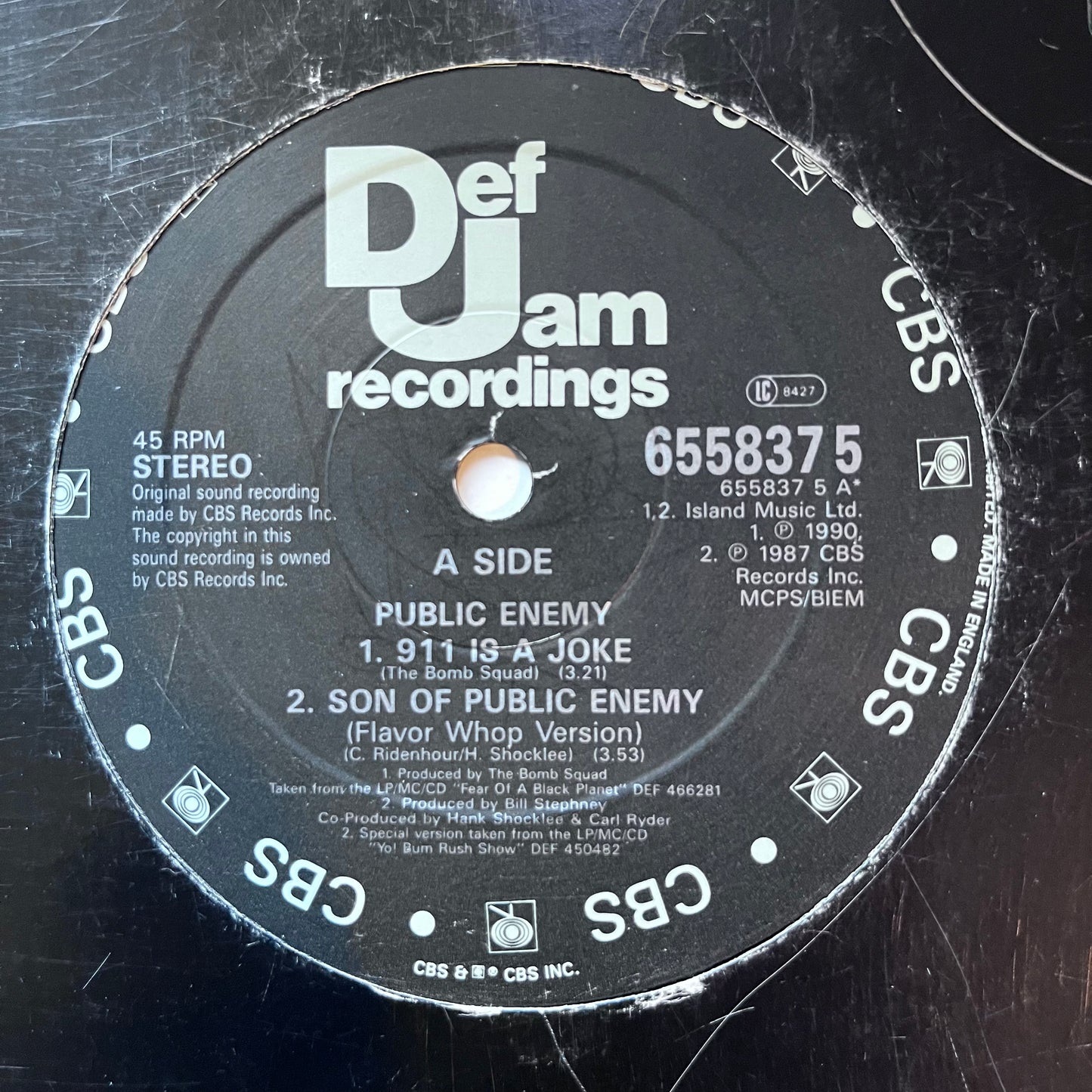 Public Enemy “911 Is A Joke” Limited Edition 4 Track 12inch Vinyl Single Sampler