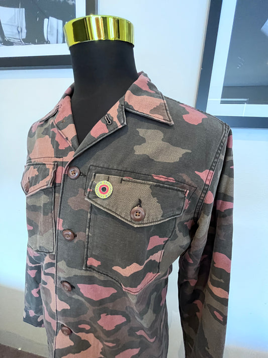 Deus Ex Machina 100% Camouflage Cotton Over Shirt Size Large