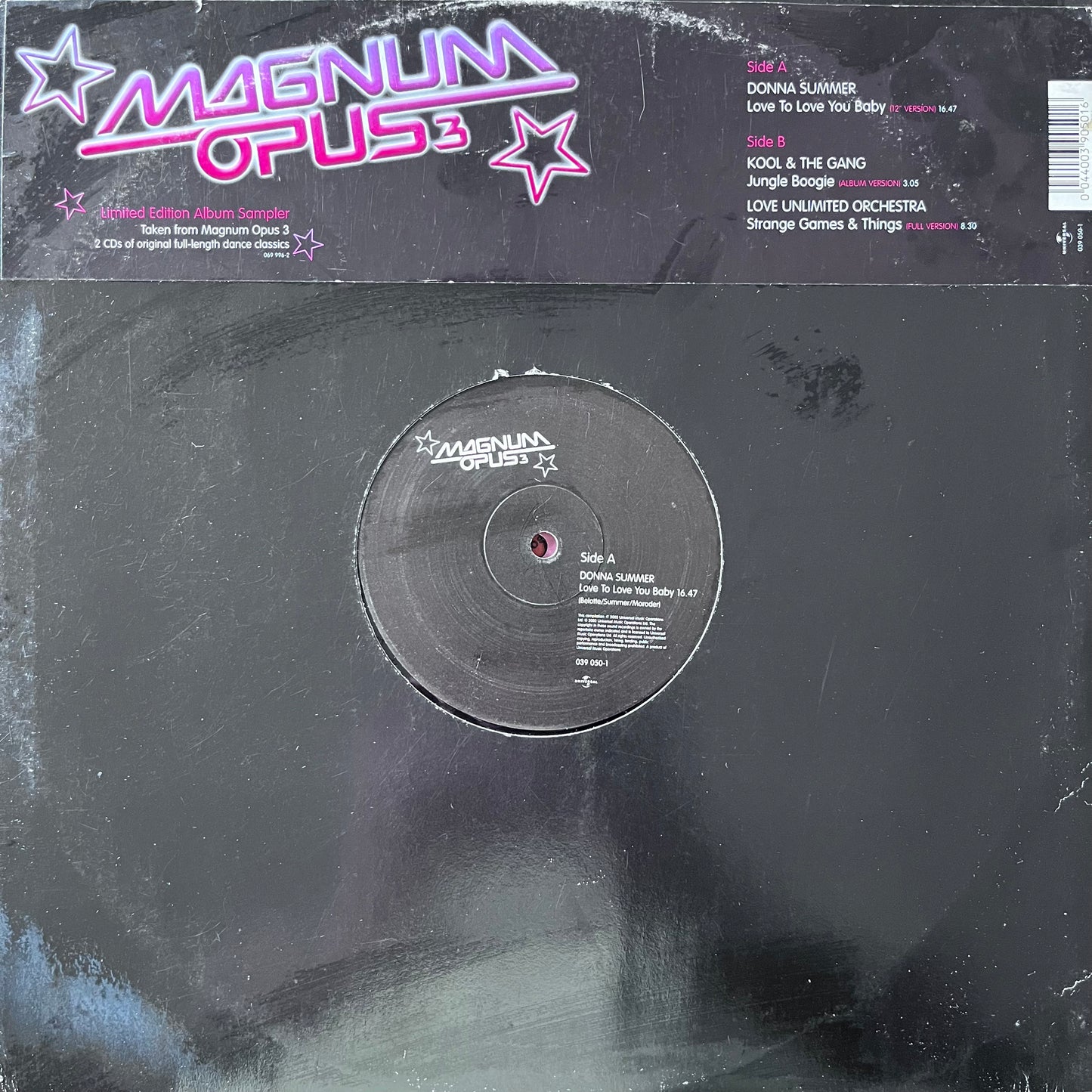 Donna Summer “Love To Love You Baby” Kool & The Gang “Jungle Boogie” 12inch Vinyl