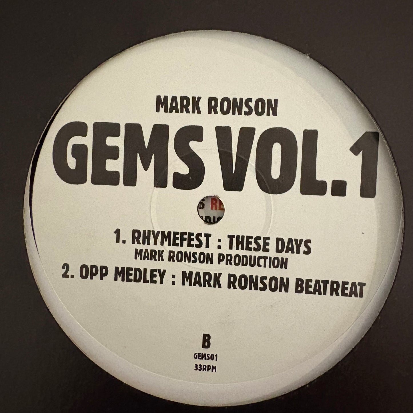 Mark Ronson ‘Gems Vol 1” 4 Track Blends Mash Up 12inch vinyl record