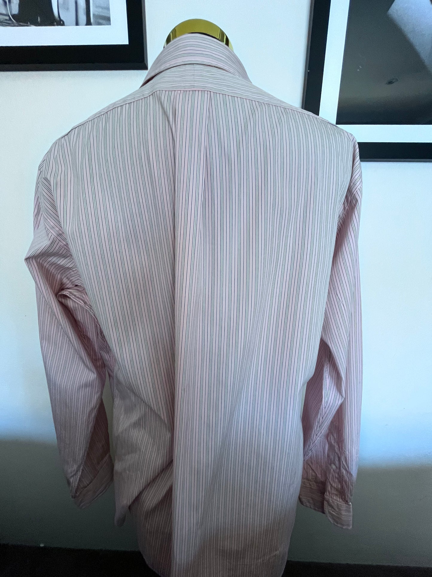 Ralph Lauren 100% Cotton Pink / White Button Down Shirt Size XL Classic Fit