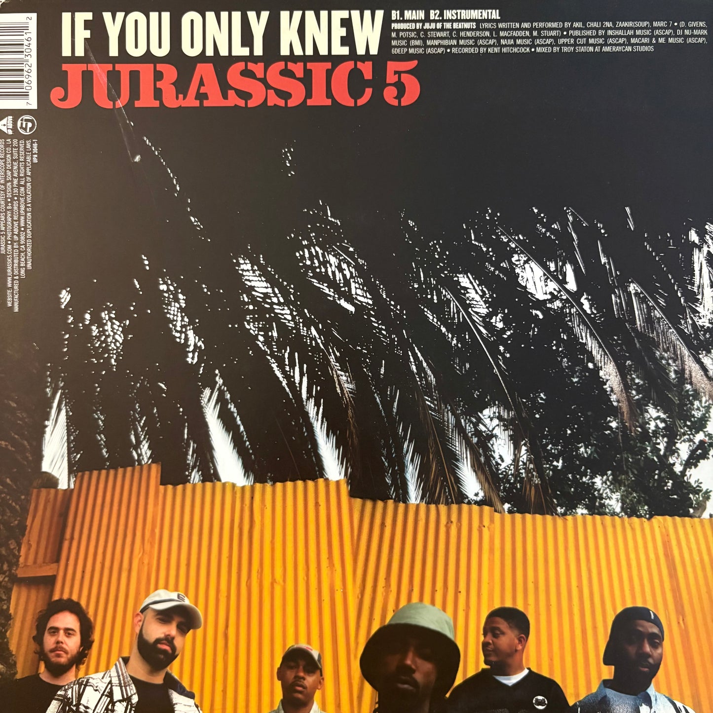 Jurassic 5 “Hey” / “If You Only Knew” 4 Track 12inch Vinyl
