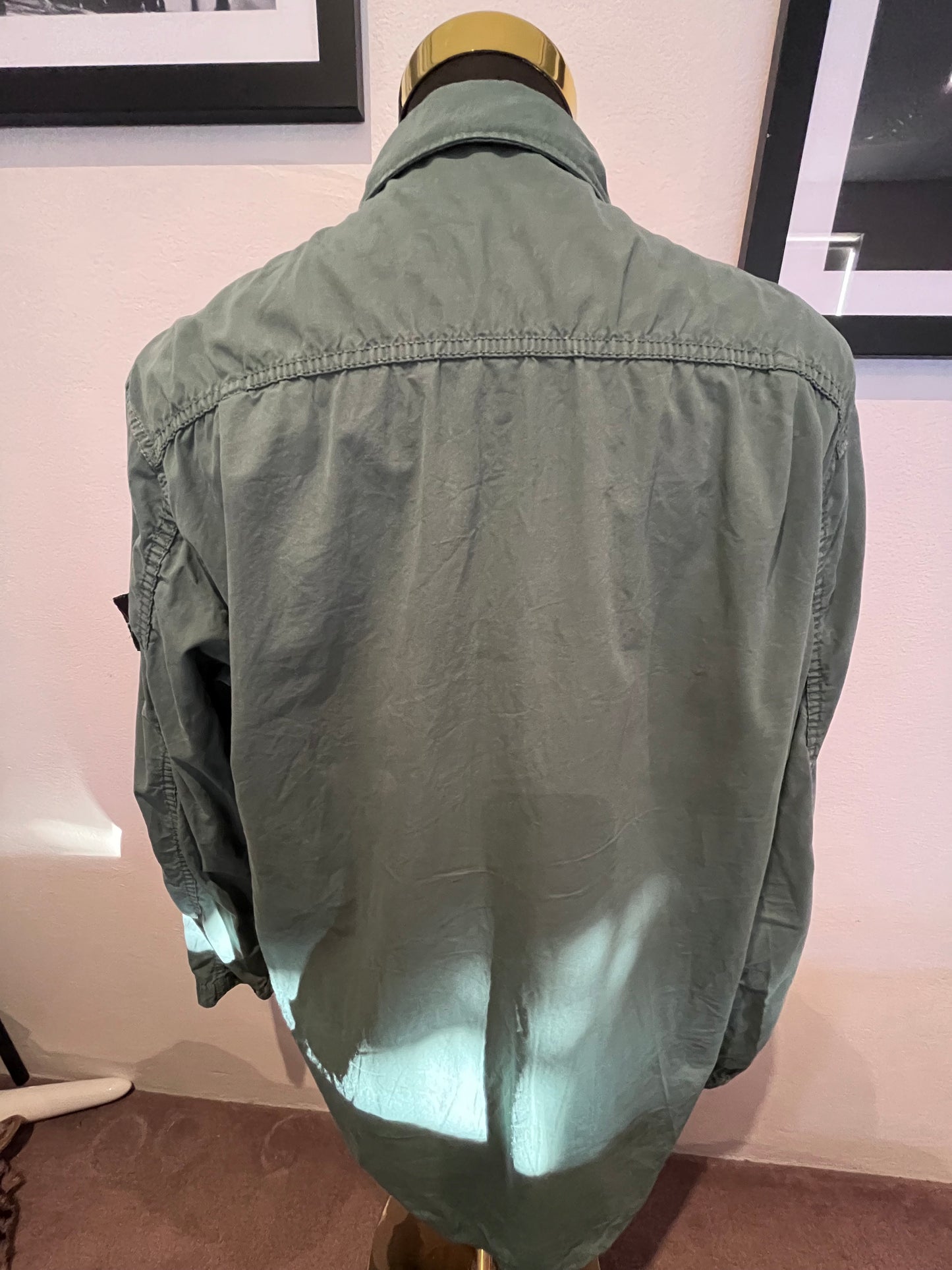 Stone Island Garment Dyed 100% Cotton Over-shirt Size XL