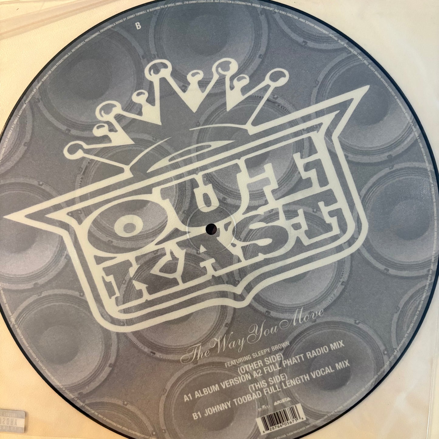 OutKast ‘The Way You Move’ / ‘Johnny TooBad’ 3 version 12inch Vinyl Single