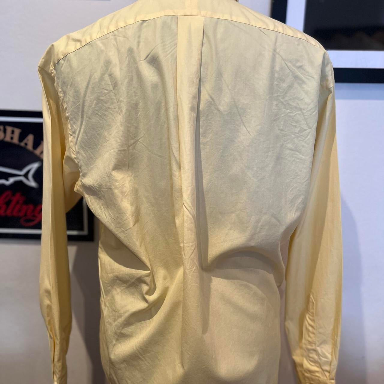 Ralph Lauren 100% Blake Cotton Yellow Shirt Classic Fit Size US M AUS Large