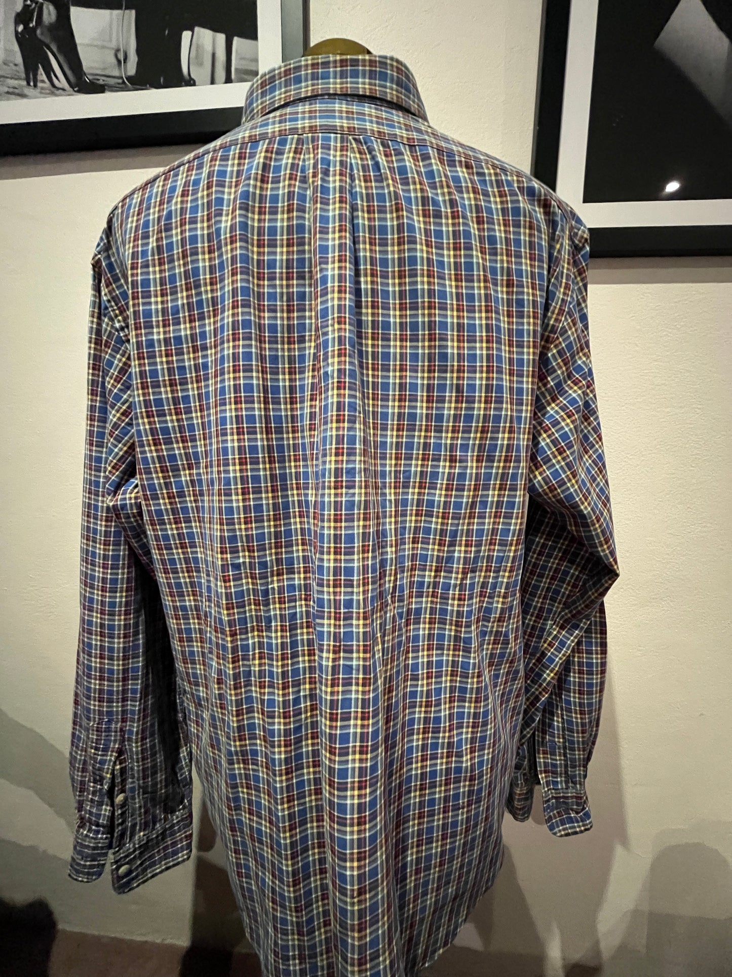 Ralph Lauren 100% Cotton Custom Fit Check Shirt Size XXL