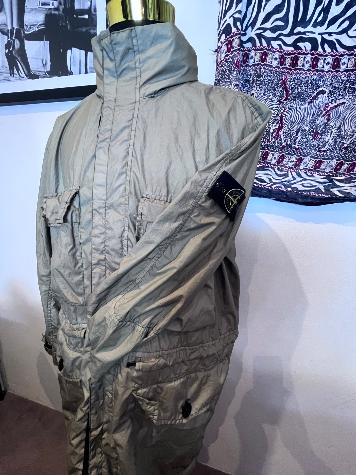 Stone Island Membrana Water Proof Parker with Inbuilt Hood Size XL