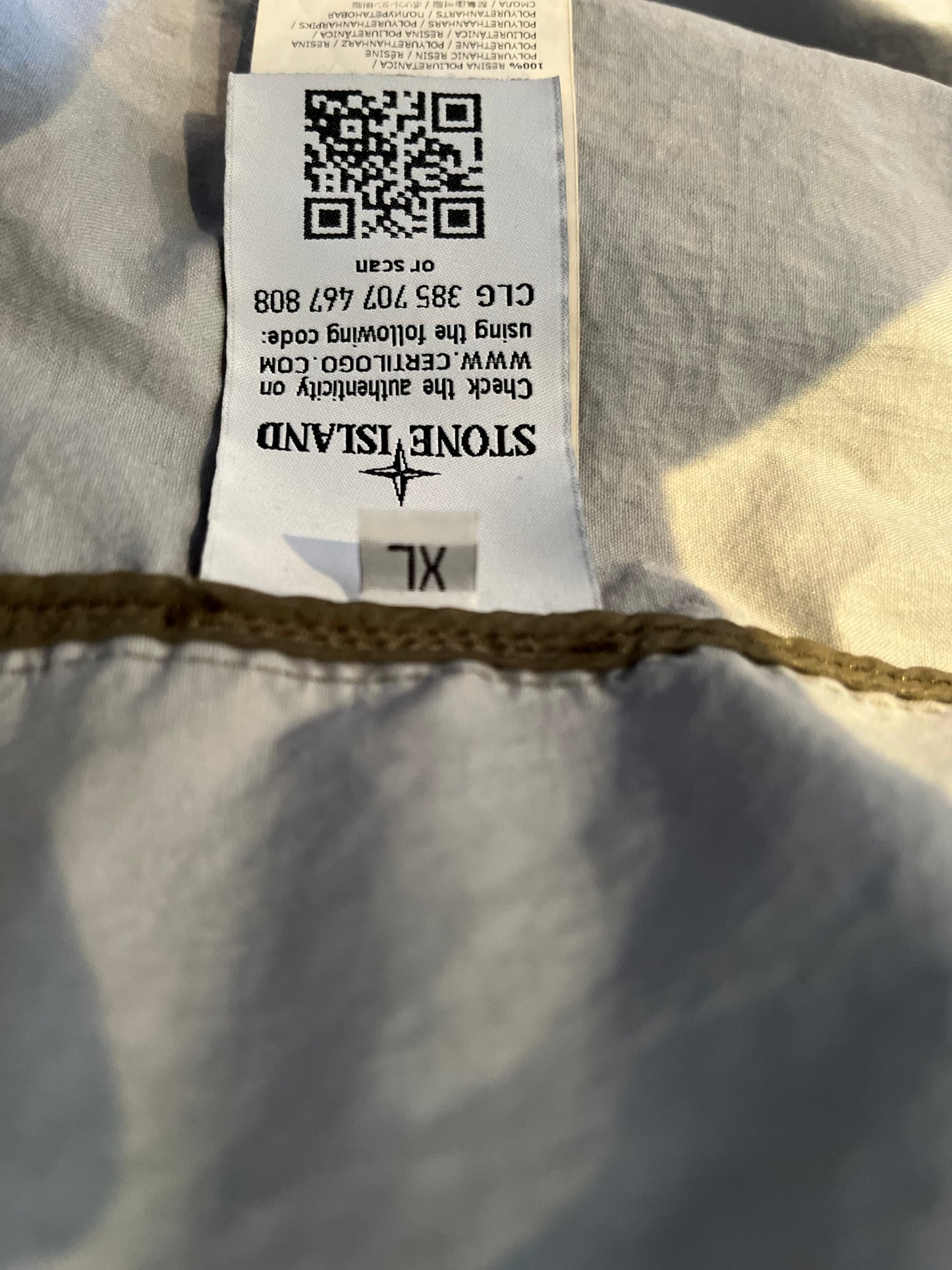Stone Island Membrana Water Proof Parker with Inbuilt Hood Size XL