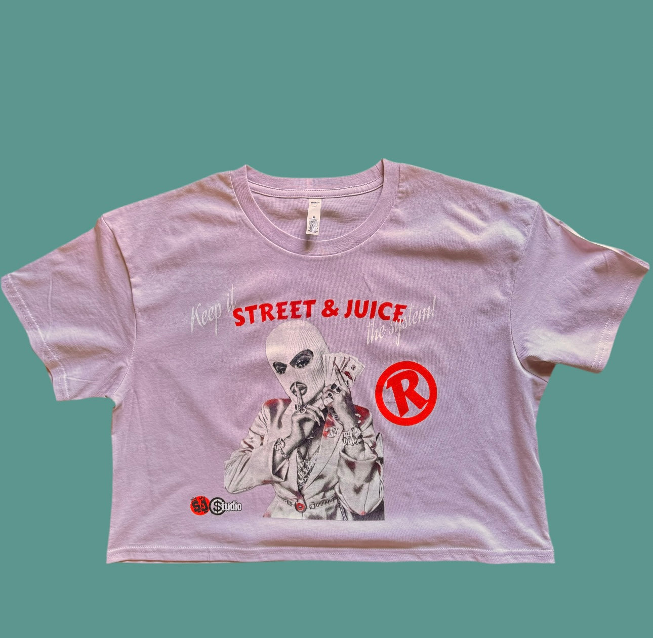 Street & Juice “Cash Girl” Women’s Crop Top Cotton Tee