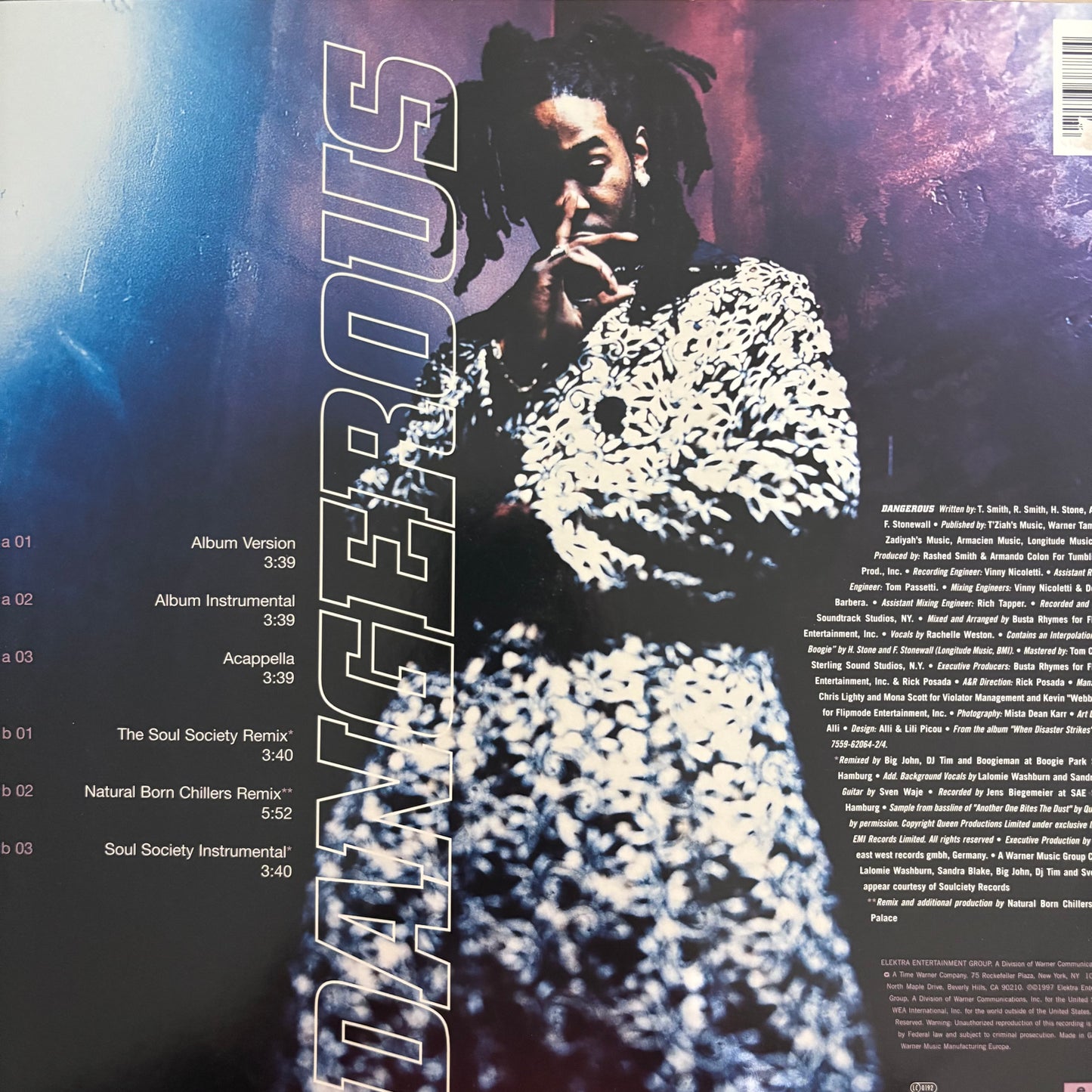 Busta Rhymes “Dangerous” 6 Version 12inch vinyl record